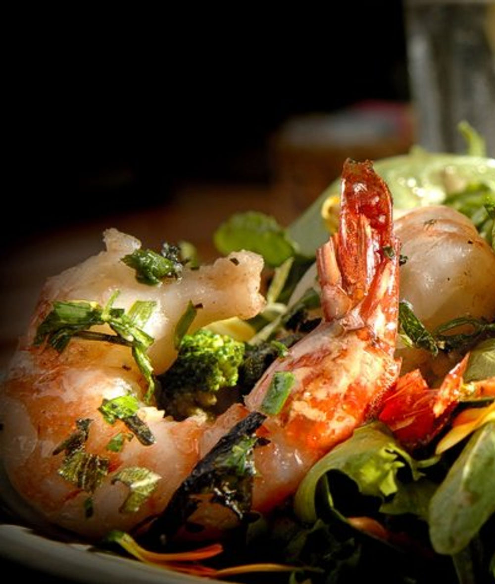 Shrimp entree at Murphin Ridge Inn